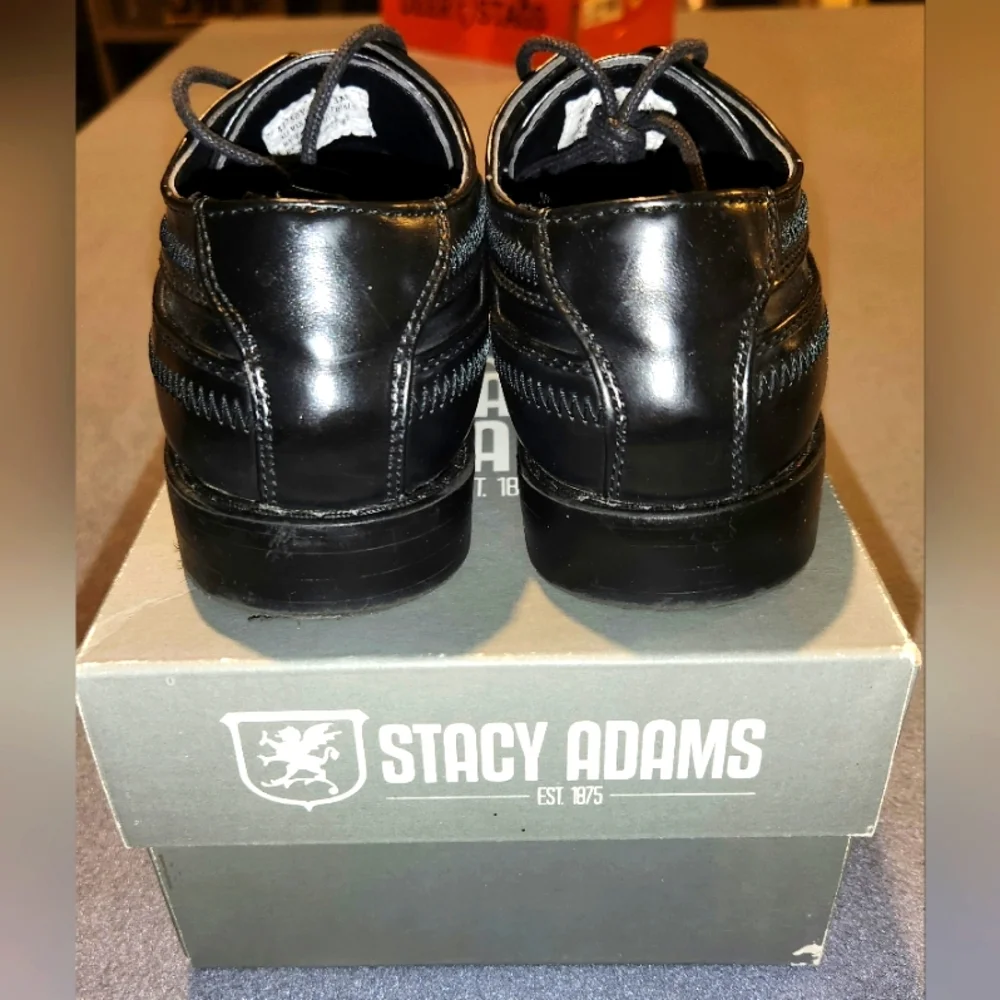 Stacy Adams Black Boy's Dress Shoes